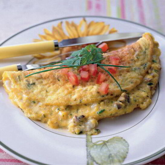 Рецепт омлет с грибами