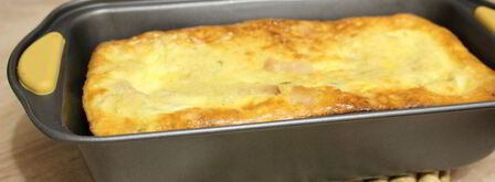 омлет с копченым мясом и зеленым горошком. Шаг 7