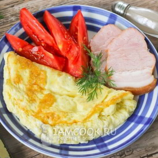 Рецепт омлет с майонезом на сковороде