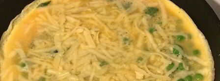 омлет с мятой и зеленым горошком. Шаг 6