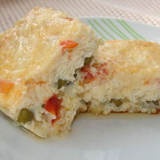 Рецепт омлет с овощами и сыром в мультиварке