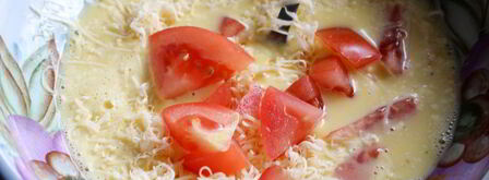 омлет с помидорами. Шаг 5