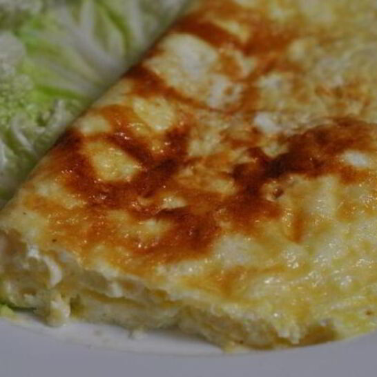 Рецепт омлет с сыром на сковороде