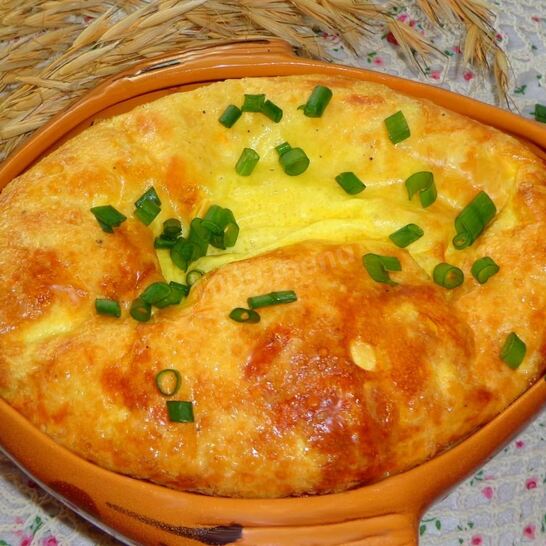 Рецепт омлет с сыром в духовке