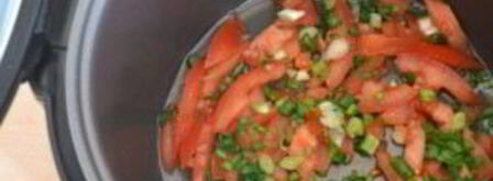 омлет с ветчиной в мультиварке. Шаг 4