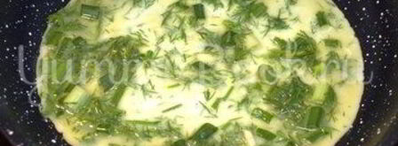 омлет с зеленью. Шаг 4