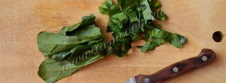 омлет со шпинатом и креветками. Шаг 3