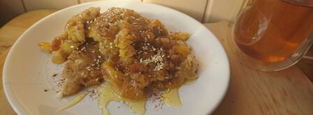 сладкий омлет с яблоком. Шаг 9