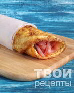 Сырный омлет с ветчиной