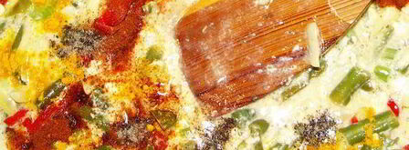 сырный омлет со стручковой фасолью. Шаг 3