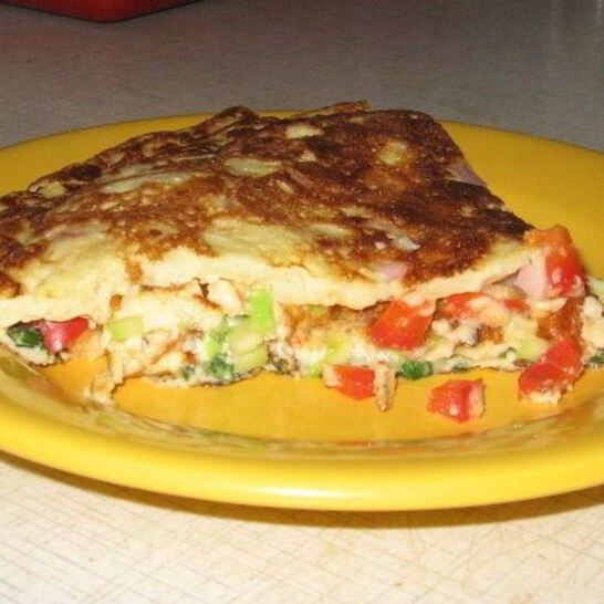 Рецепт трехслойный омлет