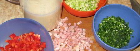 трехслойный омлет. Шаг 2