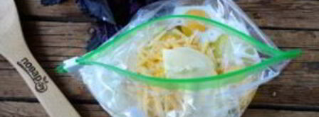 воздушный омлет в пакете. Шаг 4