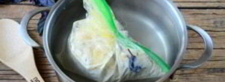 воздушный омлет в пакете. Шаг 7