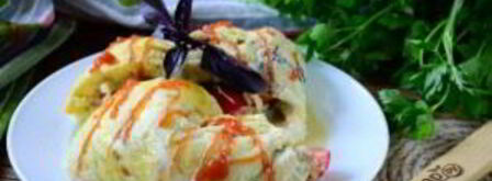 воздушный омлет в пакете. Шаг 8