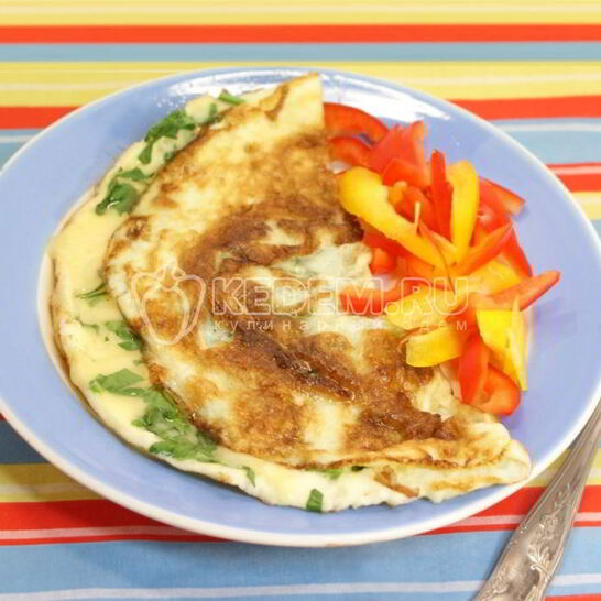 Рецепт завтрак омлет-конверт