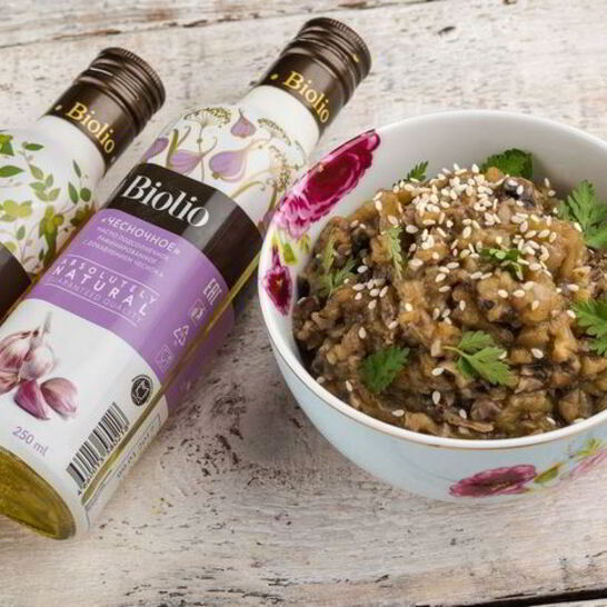 Рецепт баклажановый паштет с грибами