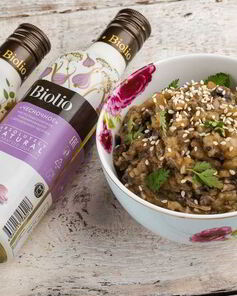 Баклажановый паштет с грибами