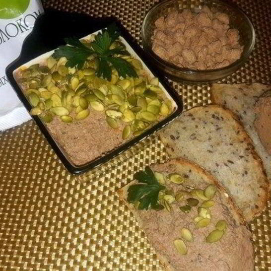 Рецепт нежный паштет с отрубями