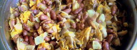 паштет из фасоли с грибами. Шаг 4