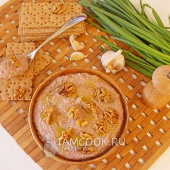 Рецепт паштет из фасоли с орехами