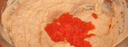 паштет из форели с икрой праздничный. Шаг 7