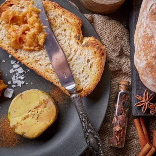 Рецепт паштет из гуся с джемом из айвы