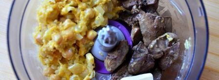 паштет из куриной печени с горохом нут. Шаг 5