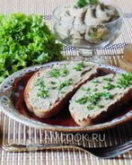 Паштет из куриной печени с грибами