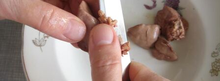 паштет из куриной печени с клюквенным желе. Шаг 8