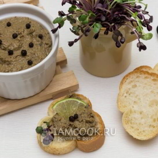 Рецепт паштет из куриной печени с овощами