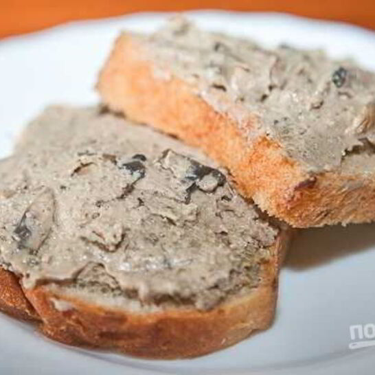 Рецепт паштет из печени и грибов