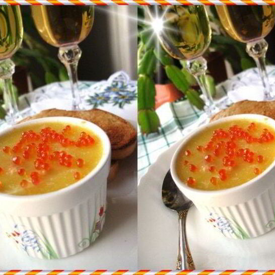 Рецепт паштет из семги с красной икрой и вином