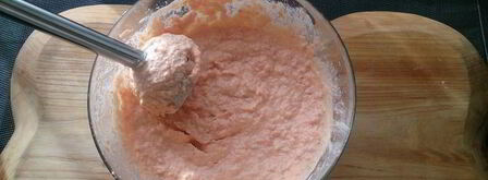 паштет из слабосоленой семги с томатами и маслинами. Шаг 6