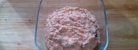 паштет из слабосоленой семги с томатами и маслинами. Шаг 9