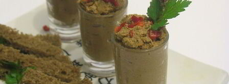 печеночный куриный паштет с тыквой и овощами. Шаг 5