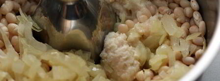 постный паштет из фасоли. Шаг 3