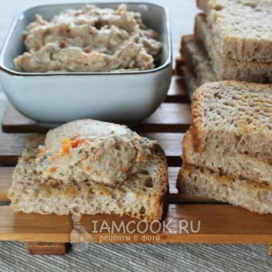 Рецепт селедочный паштет с морковью и луком