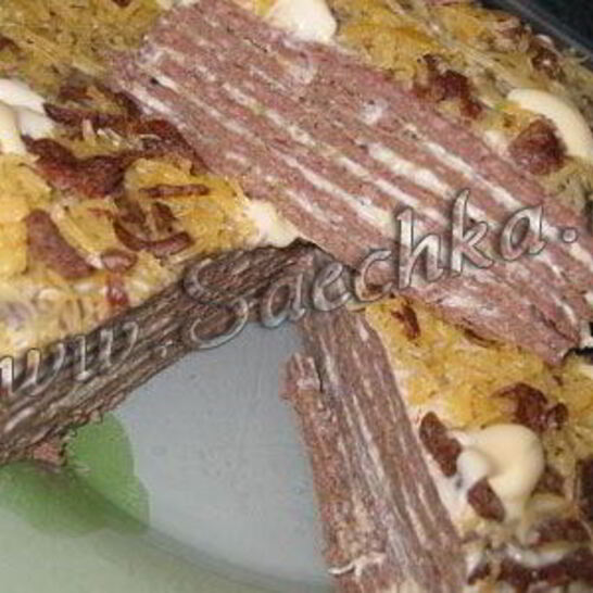 Рецепт торт из куриной печени