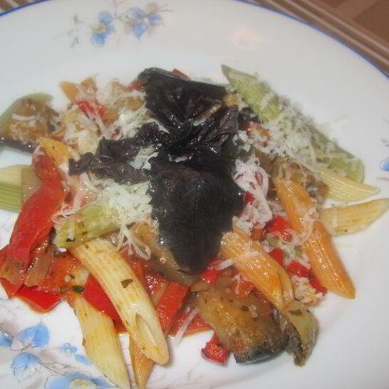 Рецепт пенне с баклажанами