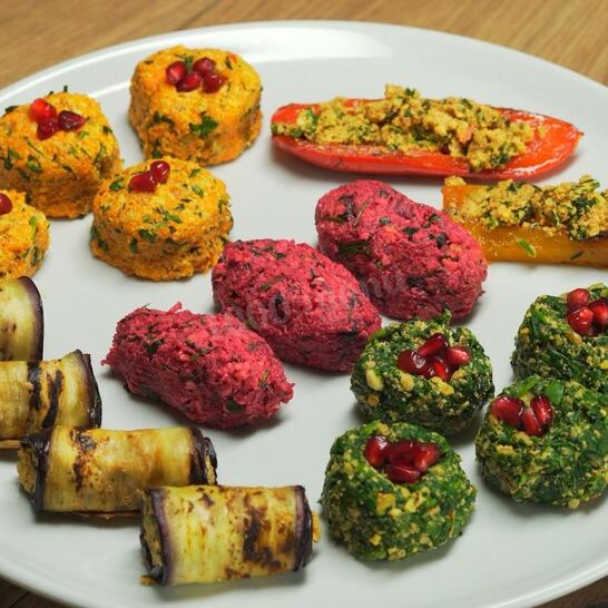 Рецепт пхали и баклажаны с орехами