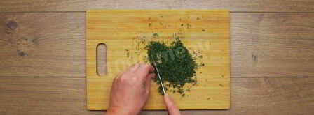 пхали и баклажаны с орехами. Шаг 3