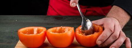 помидоры, фаршированные рисом и креветками. Шаг 3