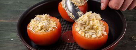 помидоры, фаршированные рисом и креветками. Шаг 5