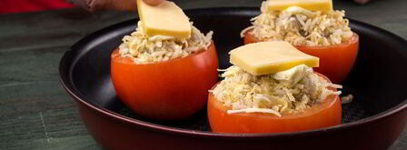 помидоры, фаршированные рисом и креветками. Шаг 6