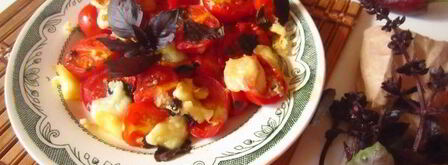 помидоры с моцареллой в духовке. Шаг 7