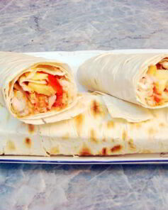 Домашний Чикен роллы из лаваша с курицей