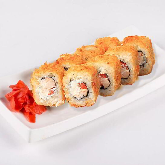 Рецепт горячие роллы с семгой и болгарским перцем