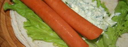 гриль-роллы с острыми колбасками джинга-джинга. Шаг 7