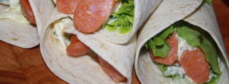 гриль-роллы с острыми колбасками джинга-джинга. Шаг 8